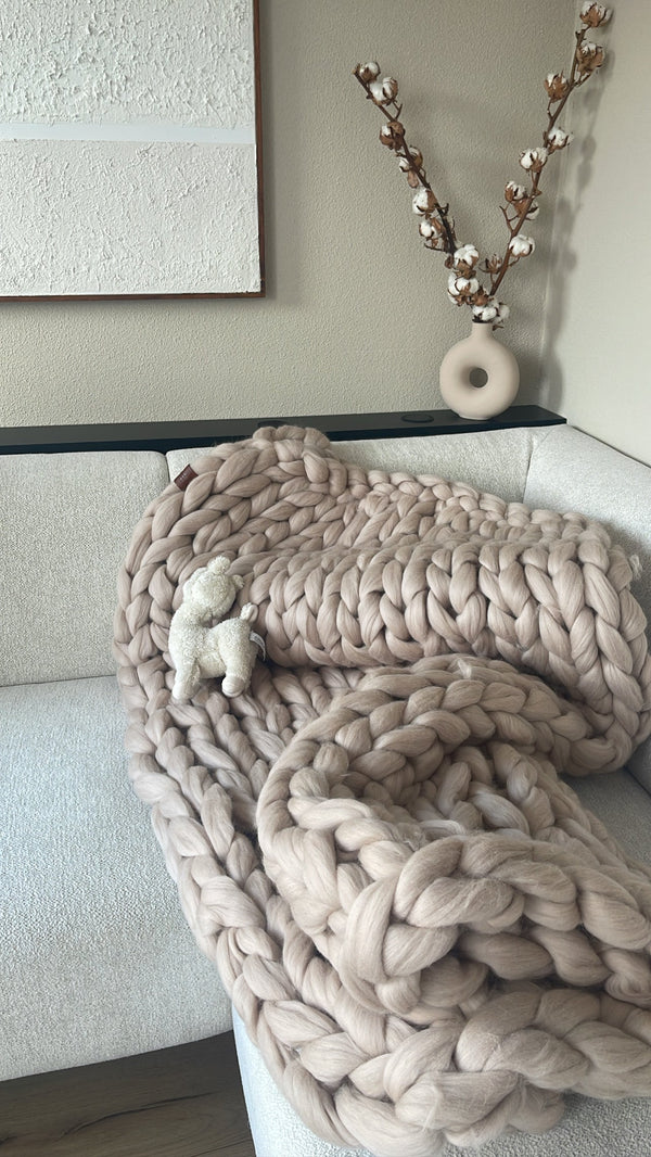 Klein interieur, groot effect - merino wol in een kleine woonkamer