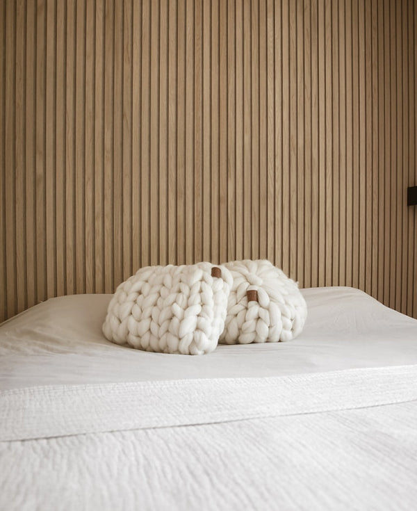 Merino wol in de slaapkamer - van deken tot sierkussen
